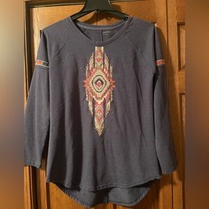 Ruff Hewn long sleeve southwest design women’s medium top